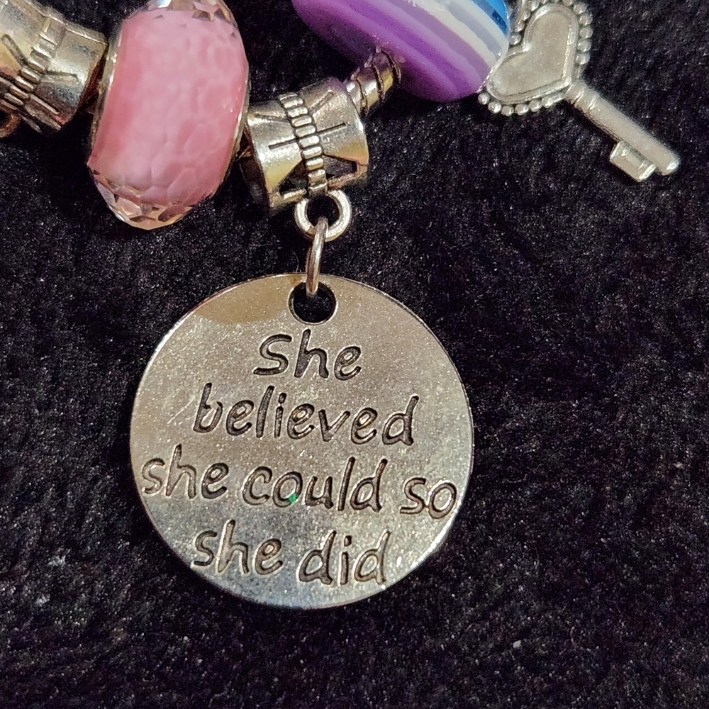 Empowered Woman Charm Bracelet